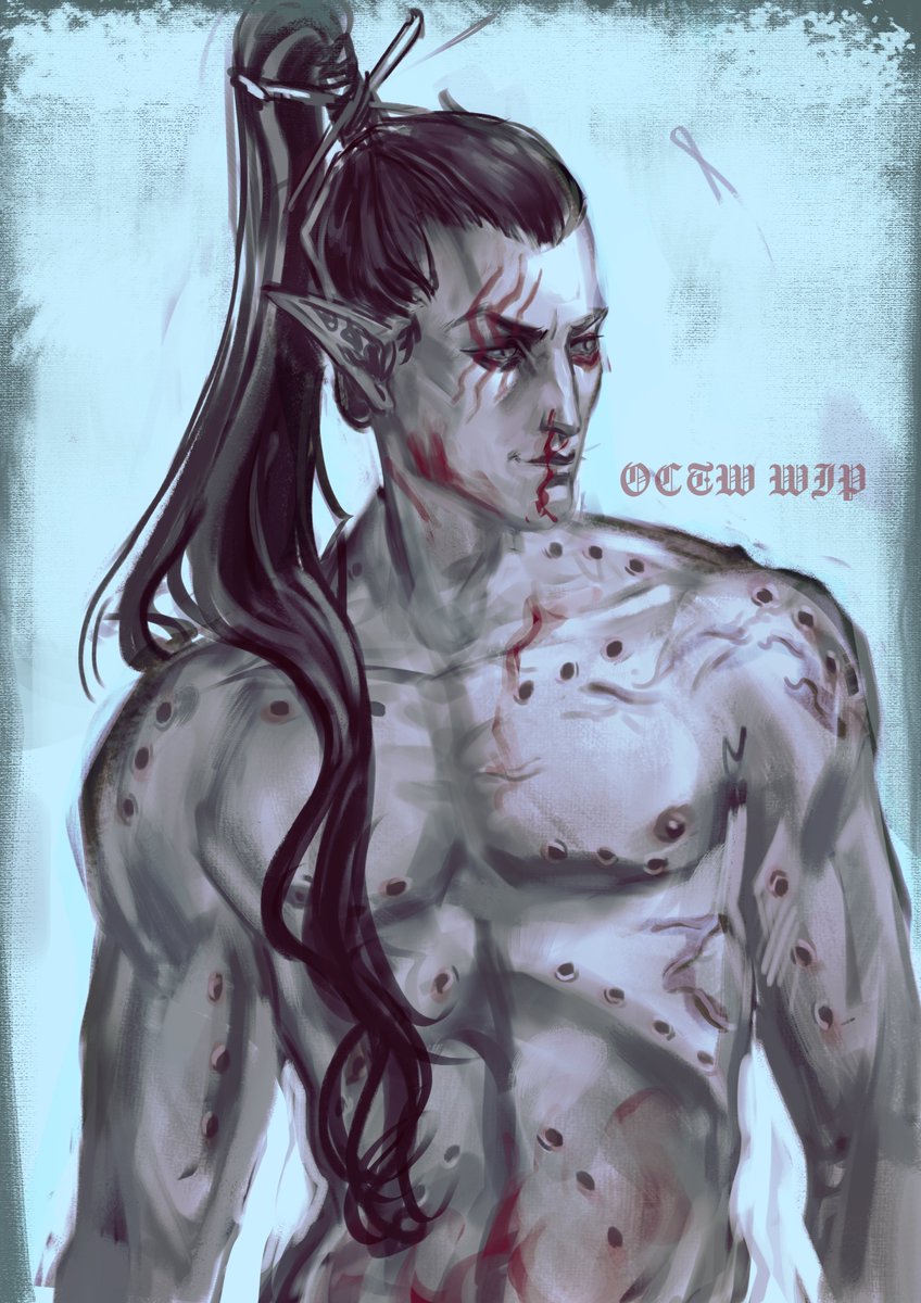 octowillow's tweet photo. Marazhai wip that I won't be able to finish for some time 😔 my evil stick insect https://t.co/UWHe9PbrwP