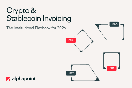 AlphaPointLive's tweet photo. Every cross-border invoice your institution settles on legacy rails costs 2–5% and takes 2–5 business days to clear. 

This is more than just an accounts-payable challenge, it's a treasury priority. 

Stablecoin invoicing collapses both, settling in seconds at a fraction of the cost, and the volume proving it out is no longer speculative:
— Stablecoin transfer volume hit $27.6 trillion in 2024, surpassing Visa and Mastercard combined (@chainalysis ) 
— The total market capitalization of leading stablecoins has now exceeded $220 billion (@DefiLlama )  
— 54% of non-adopters at financial institutions expect to implement stablecoin solutions in the next 6–12 months (EY-Parthenon) 

For treasury teams, the advantage goes beyond cost: real-time reconciliation, immutable on-chain audit trails, and compliance screening embedded in the payment flow instead of bolted on after.

Read the whole playbook and find out how AlphaPoint APEX Treasury runs compliant stablecoin invoicing and treasury in one platform: https://t.co/VxASPFfA4R