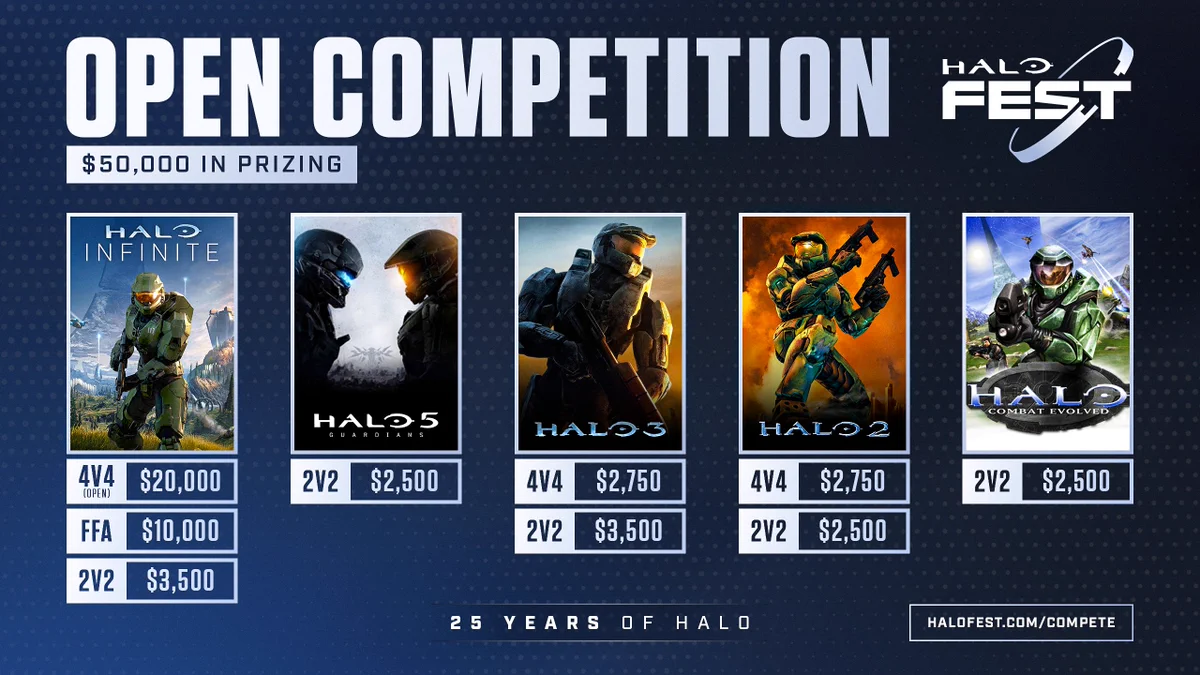 Open Competition at Halo Fest - Read more at Halofest.com/compete