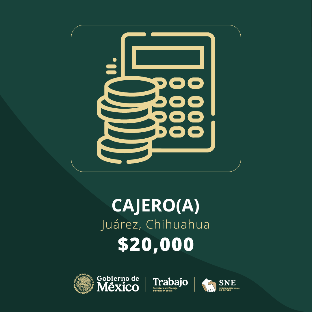 empleogob_mx's tweet photo. 📢 #BolsaDeTrabajo
👤 Cajero(a) en Servigas
📍Para trabajar en #Chihuahua.
💰20,000.00.
Detalles y postulación en: 🔗 https://t.co/puejemglfn
#Trabajo #Empleo #SNE #PortalDelEmpleo #PrimaveraLaboral https://t.co/ssUZLbw0DY