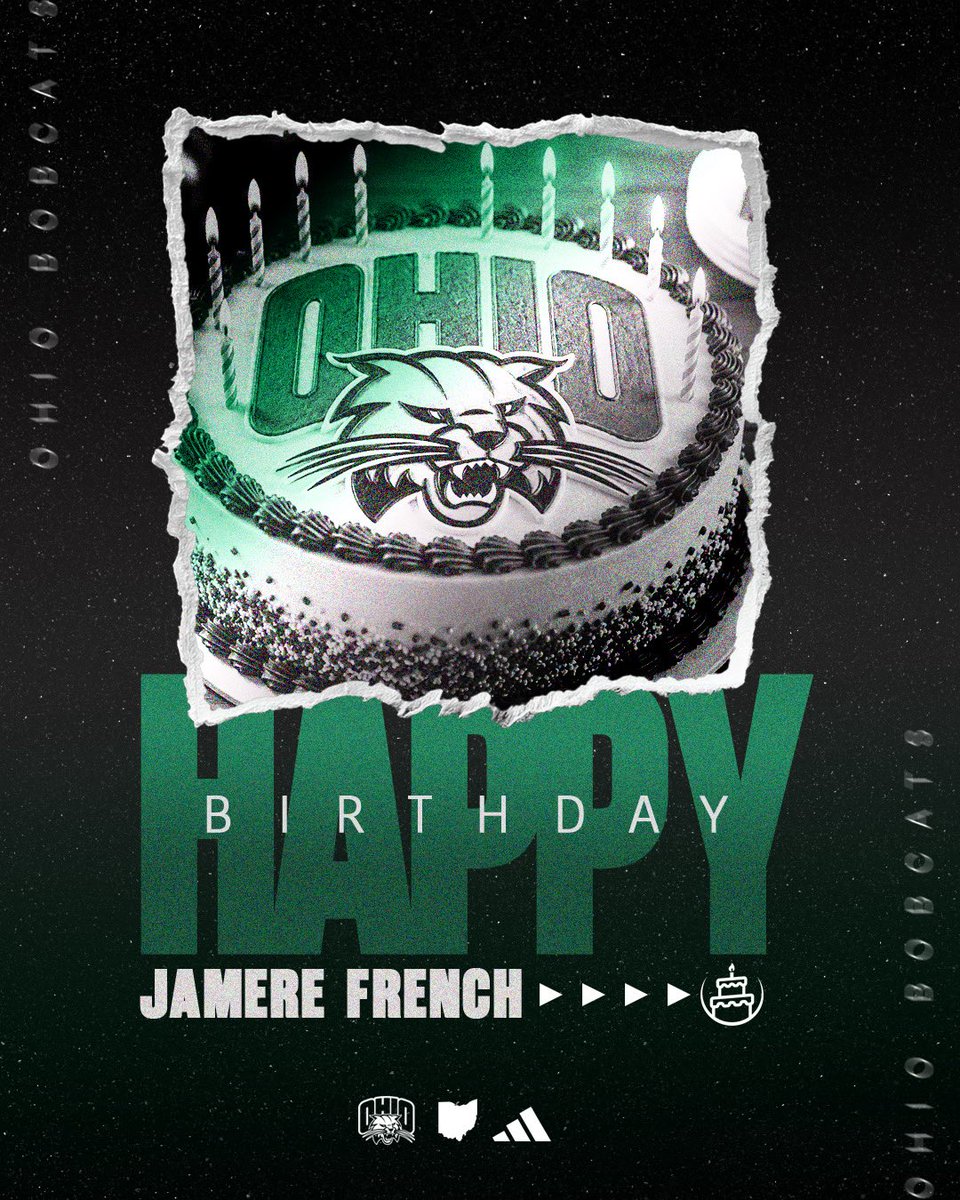 JamereFrench1's tweet photo. Blessed to see another year!!💯
Big thanks to @OhioFootball &amp; @CoachConard for the graphic!! https://t.co/MkXFlSfMEM