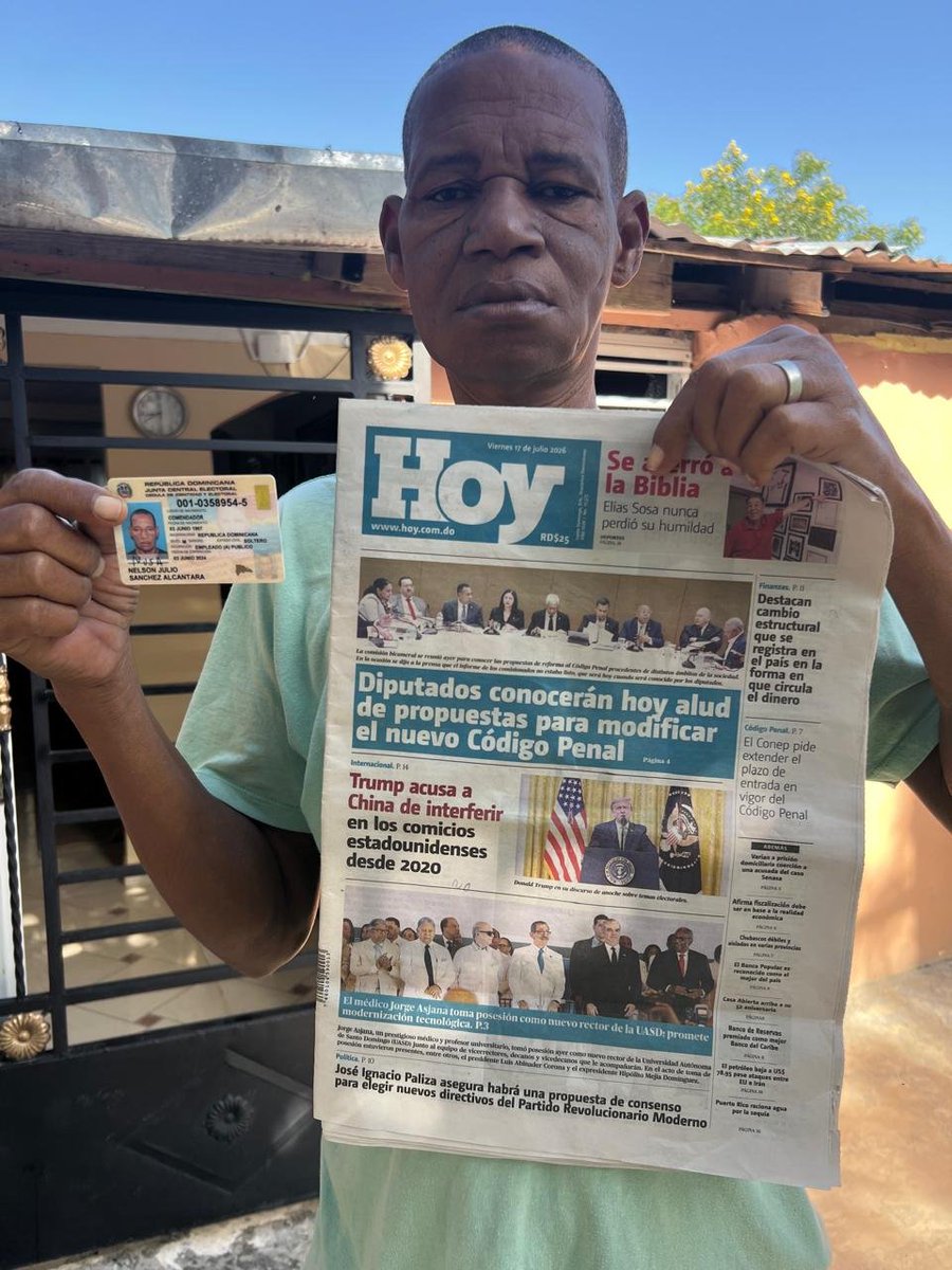 skudimayer's tweet photo. Atención @DIDA_RDo @Eliasbaezd, ese señor tiene una discapacidad y obtuvo una pensión de $4000 y desde @afpAtlantico hace tres meses que no le depositan un centavo y él necesita comprar medicamentos y también ir a curarse interdiario @OlivoGust @super7fm @FerRamirezTV. https://t.co/aUMFNv97lx