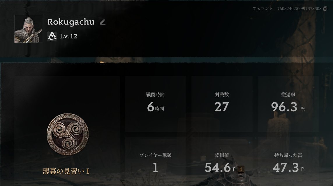 rokugachuu's tweet photo. ６時間でカンスト？
#MistfallHunter https://t.co/ksEbsbg65I