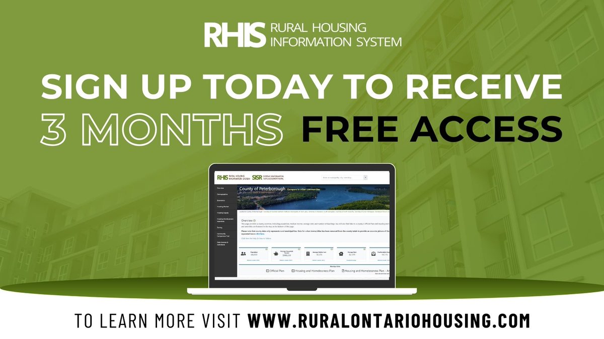 ROInstitute's tweet photo. Sign up today and get 3 months of FREE access to the Rural Housing Information System – a locally-driven dashboard packed with key data like: 
📊 Demographics  
🏗️ Permits, zoning &amp; incentives 
🏠 Housing stock &amp; market rental information 
Sign up now 👉 https://t.co/XjSowtW3T7 https://t.co/08PXr9VB9H