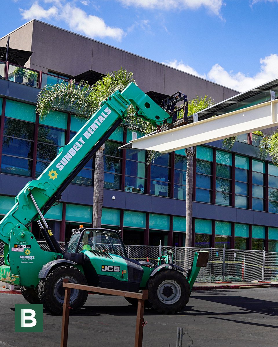 Baker_Electric's tweet photo. Baker Electric is proud to support a large-scale solar canopy installation at ASML's San Diego campus. Featuring 1,860 solar modules across four structures, the 1.283 MW DC system helps offset operational energy demand and advances renewable energy goals. https://t.co/kGH0g6cLY4