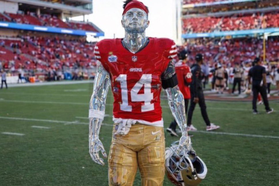 49ersSportsTalk's tweet photo. The #49ers could be preparing for WR Ricky Pearsall to miss the entire 2026 season, according to @MaioccoNBCS 😳

VIA: @KNBR https://t.co/1Uwki3RODA