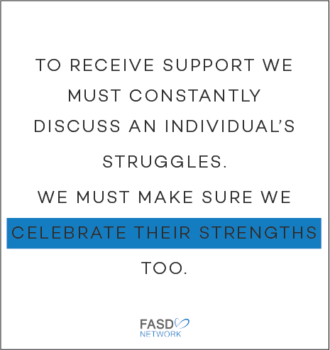 SaskFASDNetwork's tweet photo. When we talk about FASD, it's often necessary to discuss an individual's challenges to access the supports they need. But it's equally important to recognize and celebrate their unique strengths, talents, and abilities. https://t.co/F5EWMWY35n