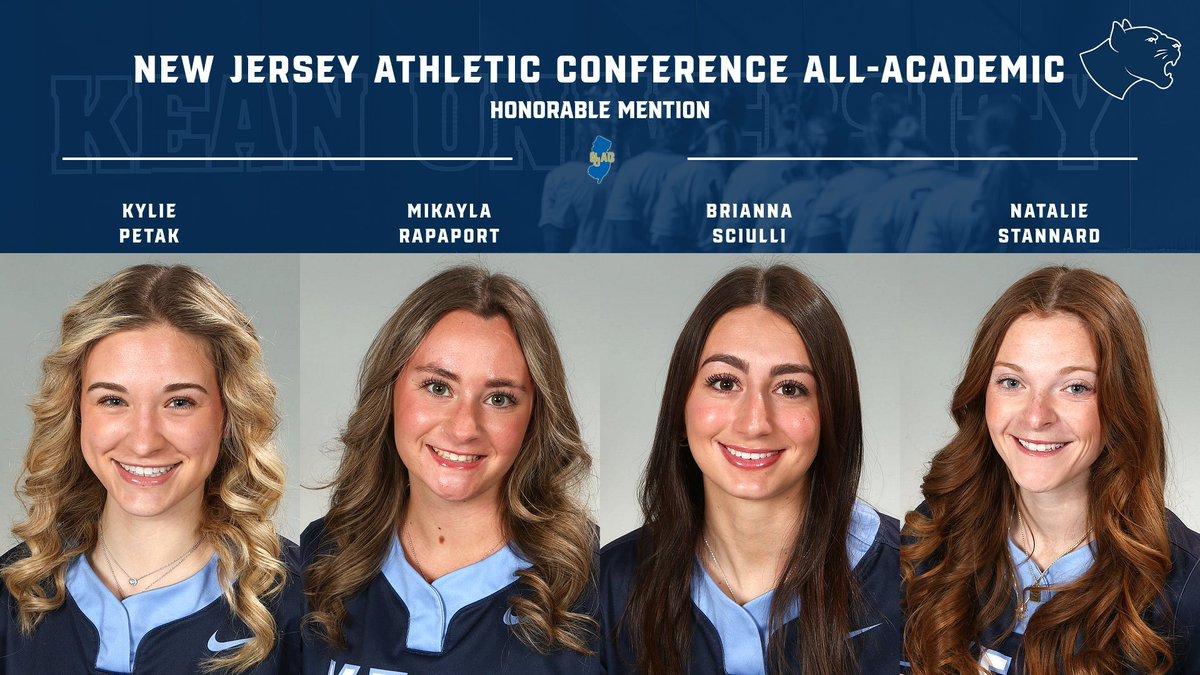 KeanSoftball's tweet photo. 1️⃣3️⃣ NJAC All-Academic Honorable Selections! 📚 @KeanAthletics @KeanUniversity

Kiley Allen
Emma Clemens
Colleen Downey
Anabella Farinha
Skyler LaFisca
Nikki Lusnia
Gina Mahlik
Melissa Martinez
Samantha Niewiarowski
Kylie Petak
Mikayla Rapaport
Brianna Sciulli
Natalie Stannard https://t.co/cXArAmMpWH