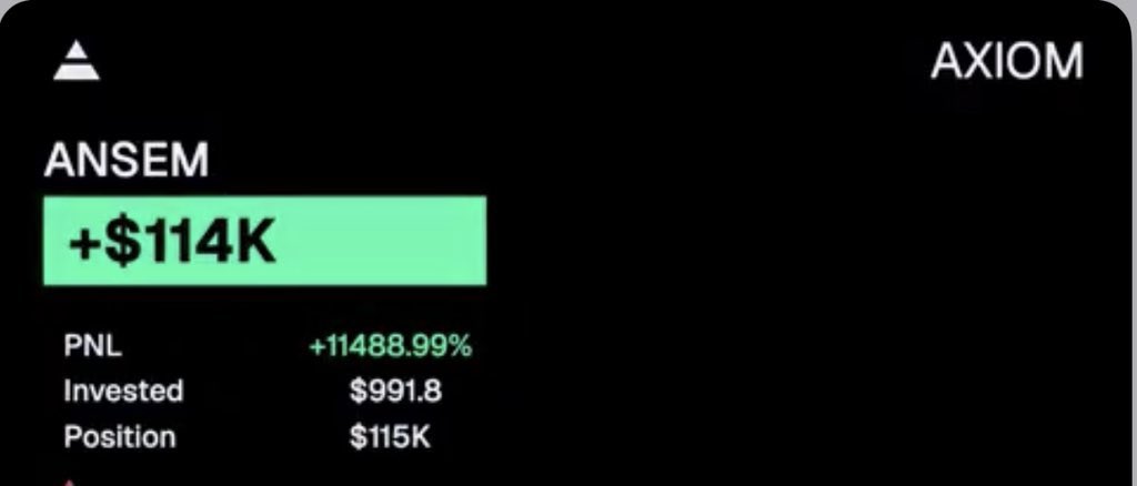 hailey_crypt001's tweet photo. I just sold my last supply on $ANSEM 

I made over $100,000 from $ANSEM 

Thats enough for me to retire my Mom, I am forever thankful for Crypto and Memecoins

13 SOL ($991) → 1.4k SOL ($115,473)

A 100x is all it takes to make life changing money https://t.co/BbOP9e34rB