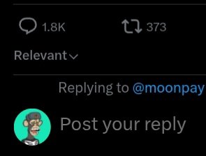 flyingfishzd's tweet photo. @moonpay Just 10 mnt got 1.8k reply...another __________ https://t.co/Eu4GF2BZi4