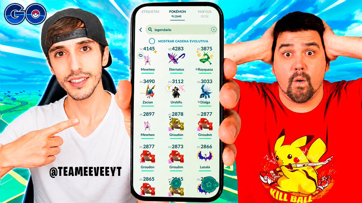 TeamEevee4's tweet photo. Le pedí a mi amigo @keibron experto en Pokemon GO que puntue mi cuenta sin yo ser yo youtuber de ese juego...

Aqui te dejo video con su reacción 🤣👇

https://t.co/TZdOJKWf6B https://t.co/dPe9ADun8H