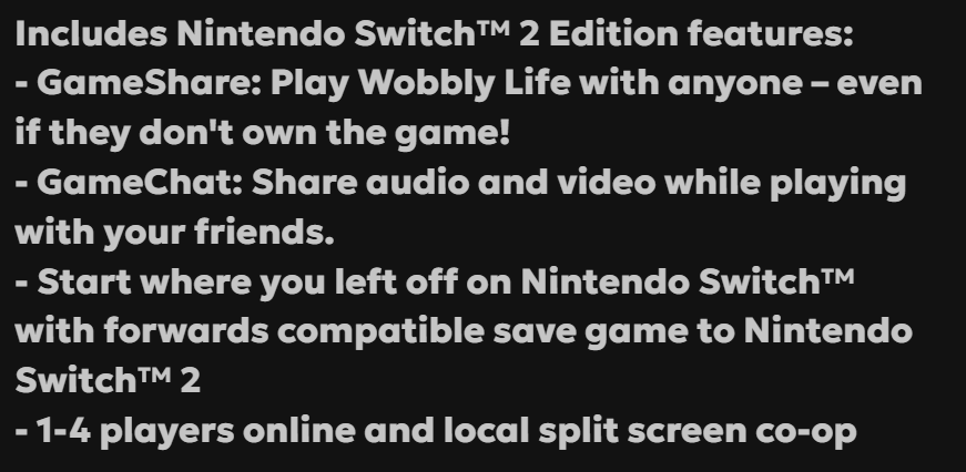 SuperMetroid64's tweet photo. @WobblyLifeDev trying to charge for an update that's just enabling system features 🤡 https://t.co/0DMAi4Nt4O