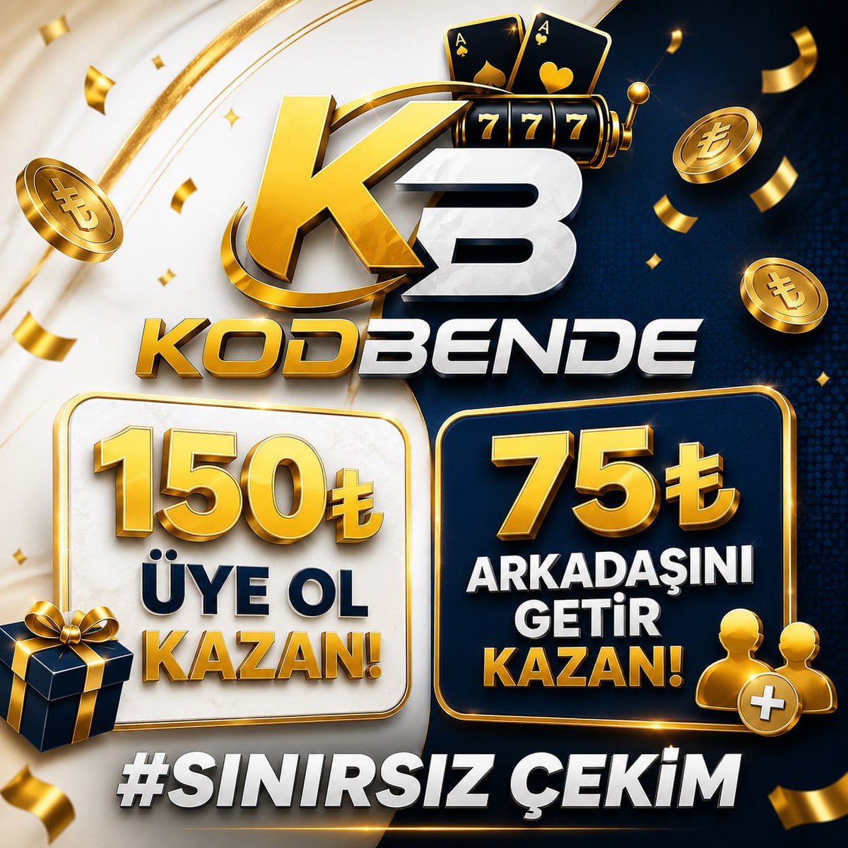 kodbende's tweet photo. Kodbende Üyelerine Özel Fırsat!

🎁 Üye ol 150₺ kazan
👥 Arkadaşını getir 75₺ kazan
🚀 Kazan, biriktir veya harca!

💸 STOKLAR GÜNCEL YETİŞEN ALIR !

🔗 Giriş :  https://t.co/mgtsmXPpbi

#futbol #haber #ifşa https://t.co/XxvBzsbfqq