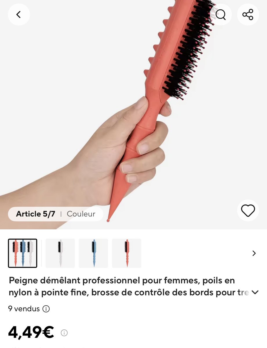 JanHayjan58208's tweet photo. Et voilà les puputte l’étiquette nurly sur la brosse made in AliExpress va vous coûte 29,90 😂😂 #poupettekenza https://t.co/tOJpJMT3Un