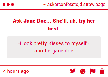 Jane Doe // !!NSFWRP!! tweet media