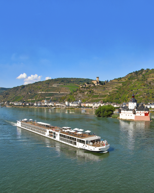 VikingCruises's tweet photo. Our fleet of award-winning Viking Longships is growing, allowing more guests to join us on a river voyage to explore Europe.

We're delighted to take delivery of our newest ship, the Viking Dagur, which will be sailing our popular itineraries on the Rhine, Main and Danube rivers. Will you make plans to join us? https://t.co/qt19YEwi15