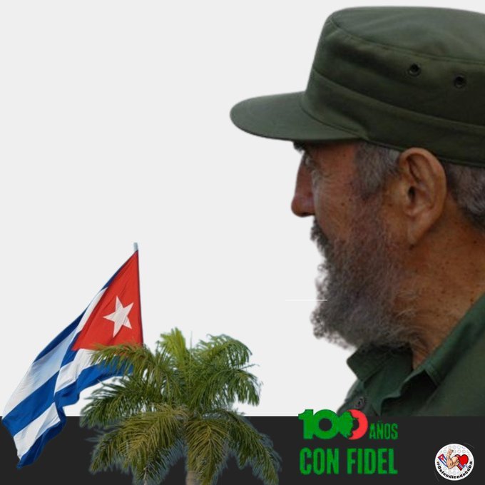 CilaylaHS's tweet photo. Fidel: “De modo que estudiar la historia y estudiarla a fondo es quizás el instrumento más extraordinario de que dispongamos para trasmitir valores, sentimientos patrióticos, sentimientos revolucionarios, sentimientos heroicos”. #LaHabanaViveEnMí 
#100AñosConFidel https://t.co/WCtHg9HuTH