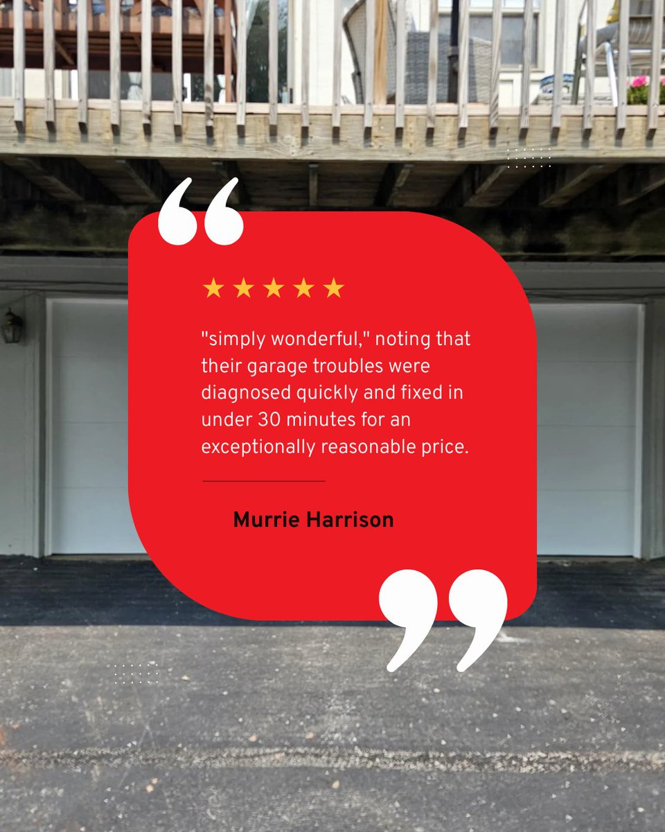 DoorSharp's tweet photo. Nothing makes us happier than knowing our customers feel confident in the work we do. If you've recently worked with our team, please consider leaving us a review. Your support helps our family business continue serving the community.

#SharpOverheadDoors #GarageDoors https://t.co/2yUOu7q1oa