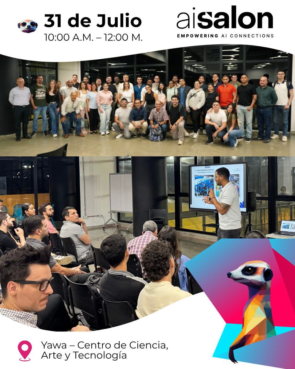 tatalloreda's tweet photo. Feliz de contarles que ¡#AISalon Cali regresa mañana! 🚀
Nuestra ciudad cuenta con un ecosistema creativo, cultural y empresarial que, junto a la IA y la visión de #CaliHome4Tech, ofrece una ventaja real para emprender e innovar. Llevamos décadas impulsando la industria tecnológica gracias al trabajo conjunto entre academia, empresas y talento local, creando soluciones digitales con sello caleño que hoy se exportan e impactan a nivel nacional e internacional.
Eso es justo lo que propiciamos en #AISalonCali, espacio de networking entre startups, desarrolladores y la empresa privada para intercambiar ideas, presentar retos e impulsar la generación de oportunidades entre los participantes.
Por eso quiero invitarlos a que se agenden:
📅 Viernes 31 de julio de 2026
🕙 10:00 a.m. a 12:00 m.
📍 YAWA Centro de Ciencia, Arte y Tecnología de Cali (4to piso) – Cra. 37a #5-27, San Fernando
👉 Se pueden registrar en este link: https://t.co/6flM8KYuMv