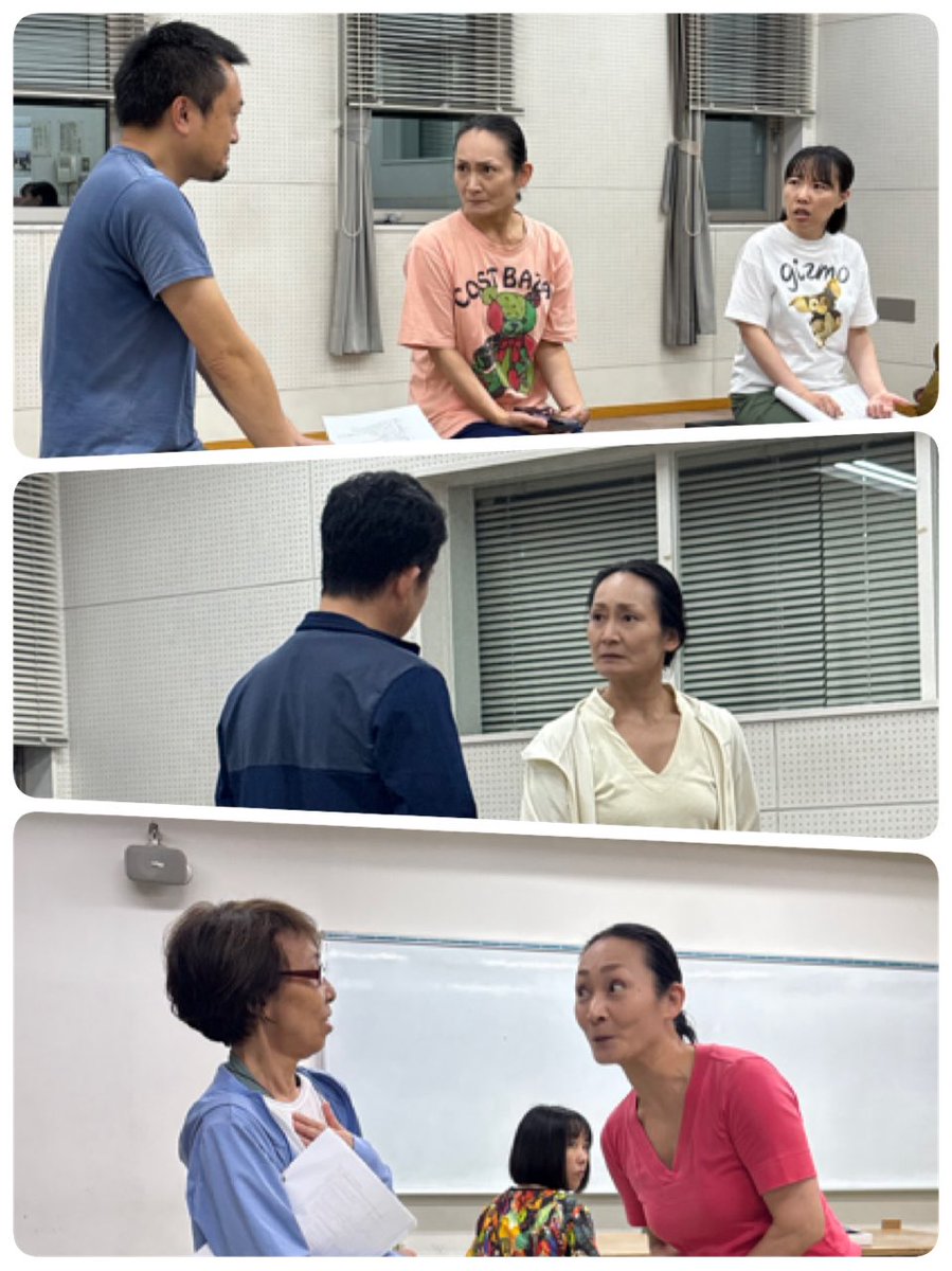 kakoono2001's tweet photo. 【チラシ配布スタート！】

『到達！その先』のチラシが7/29より配布スタートしました✨
盛岡市内の劇場や施設、演劇公演などで見かけたら、ぜひ手に取ってみてください😊

チケット予約は8/10から！

稽古場より看板女優まごさんの表情七変化を添えて

#到達その先 #架空の劇団 https://t.co/LcLopYwqIN