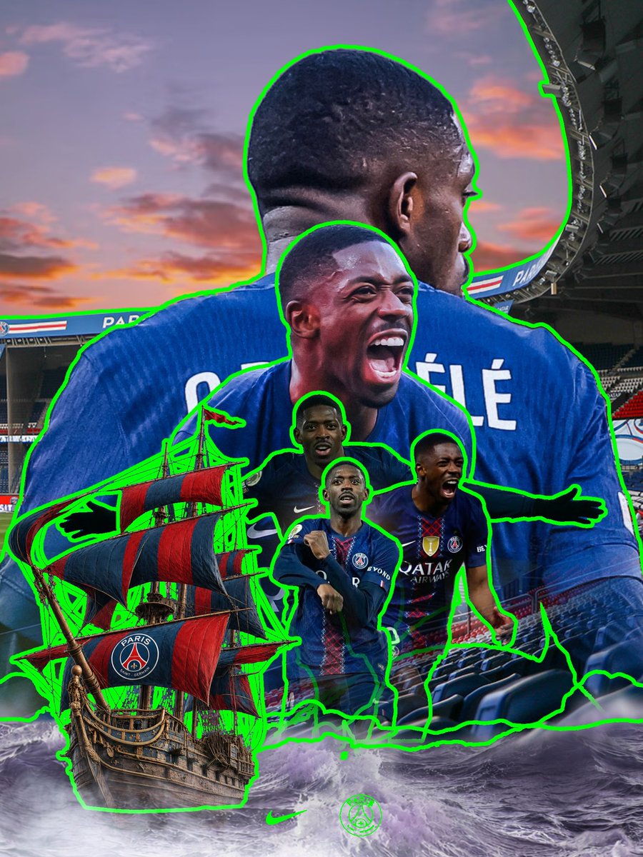 BalsoVisuals's tweet photo. Poster du joueur parisien Ousmane Dembele. Poster non officiel. ❤️💙@PSG_inside #poster #psg #ibispaintxart https://t.co/AR0V7LTrMz