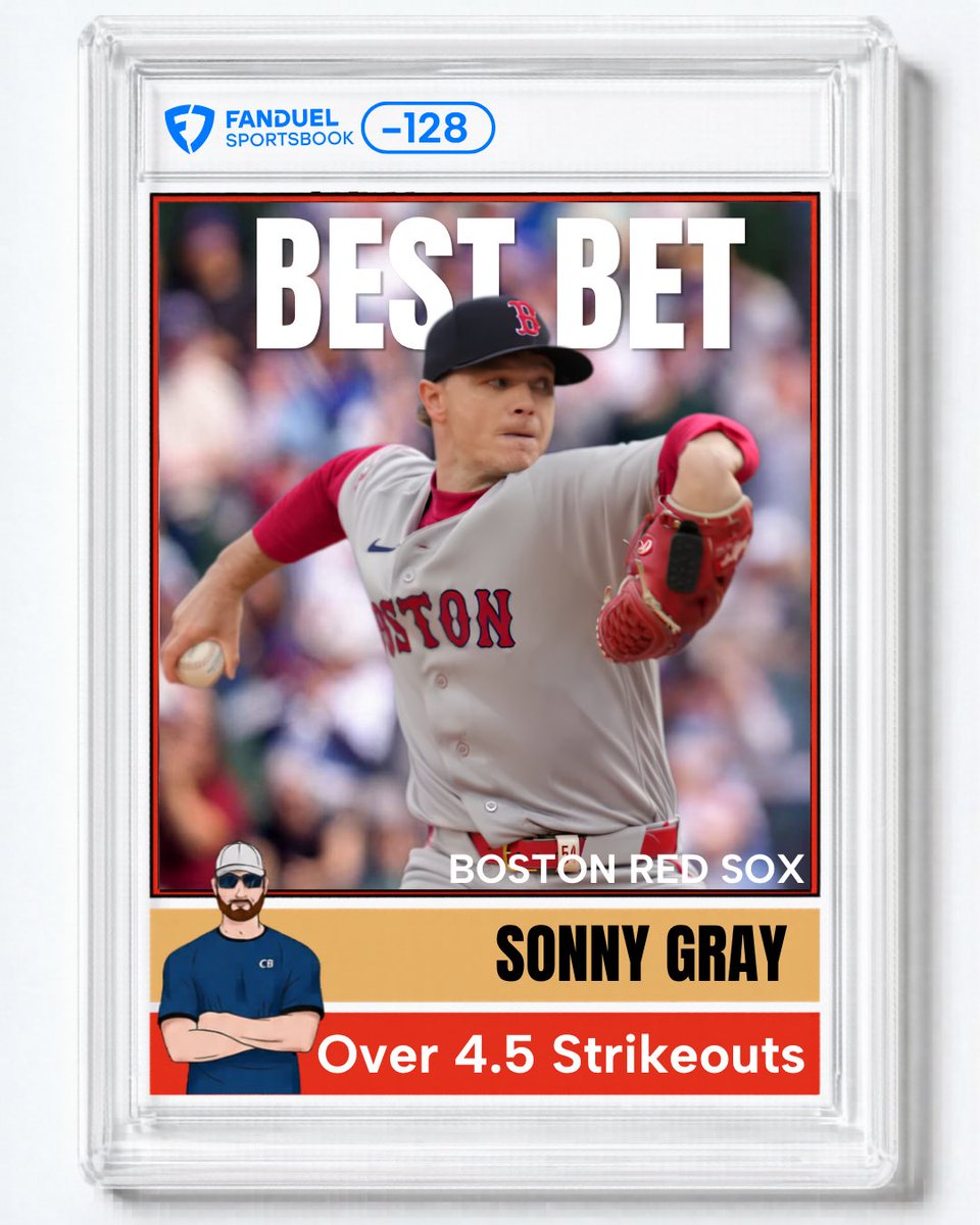 CodyBrownBets's tweet photo. ⚾️ MLB Best Bet

Three cashed in a row! LFG.

🔴 Sonny Gray Over 4.5 Strikeouts

Gray is averaging 6 strikeouts per start over his last 13 Starts (8.9 K/9 per start over that stretch). He's also averaging 6.7 Strikeouts per start over his last 6 road starts (9.6 K/9 over that stretch).

Gray ranks 25th in out of zone swing and miss percentage (46.3, 53.1 Out of Zone %) and ranks in the top 74th percentile in chase percentage (32.9) amongst all qualified pitchers (100+ IP).

The Athletics’ hitting ranks 6th highest in strikeout percentage over the last 3 games (28.8) and 6th highest strikeout percentage vs right handed pitchers in home games during the month of July (24.4).

21+, gamble responsibly.