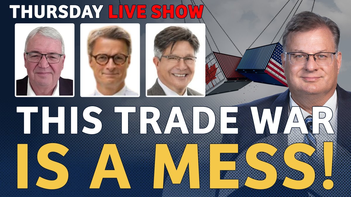 FrontierCentre's tweet photo. 🚨 Live at 2pm CT: Who's winning the trade war? 

Join Frontier President David Leis with Dan McTeague, President of Canadians for Affordable Energy, Dr. Sylvain Charlebois, Senior Director of the Agri-Food Analytics Lab at Dalhousie University, and Marco Navarro-Genie, Frontier's VP of Research, as they discuss what's really at stake between the US and Canada—and the policy changes needed to get Canada back on track. 

https://t.co/RqCVuVrGF9 

@GasPriceWizard @FoodProfessor @MNavarroGenie