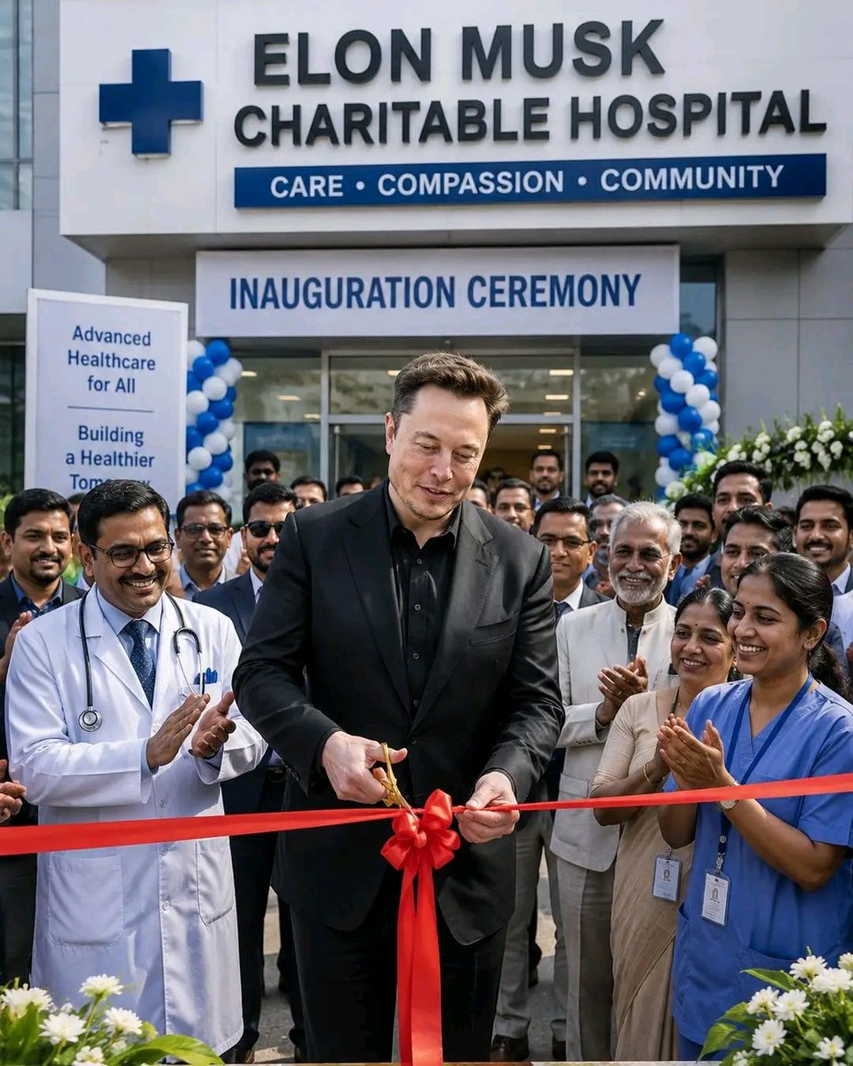 FlowersLife54's tweet photo. If Elon Musk funded a hospital offering free treatment for those in need, would you support it? 🏥❤️

🅰️ Yes, 100% 💙
🅱️ Maybe 🤔
🅲️ Depends 📋
🅳️ No 👎 https://t.co/rICLICTyiU