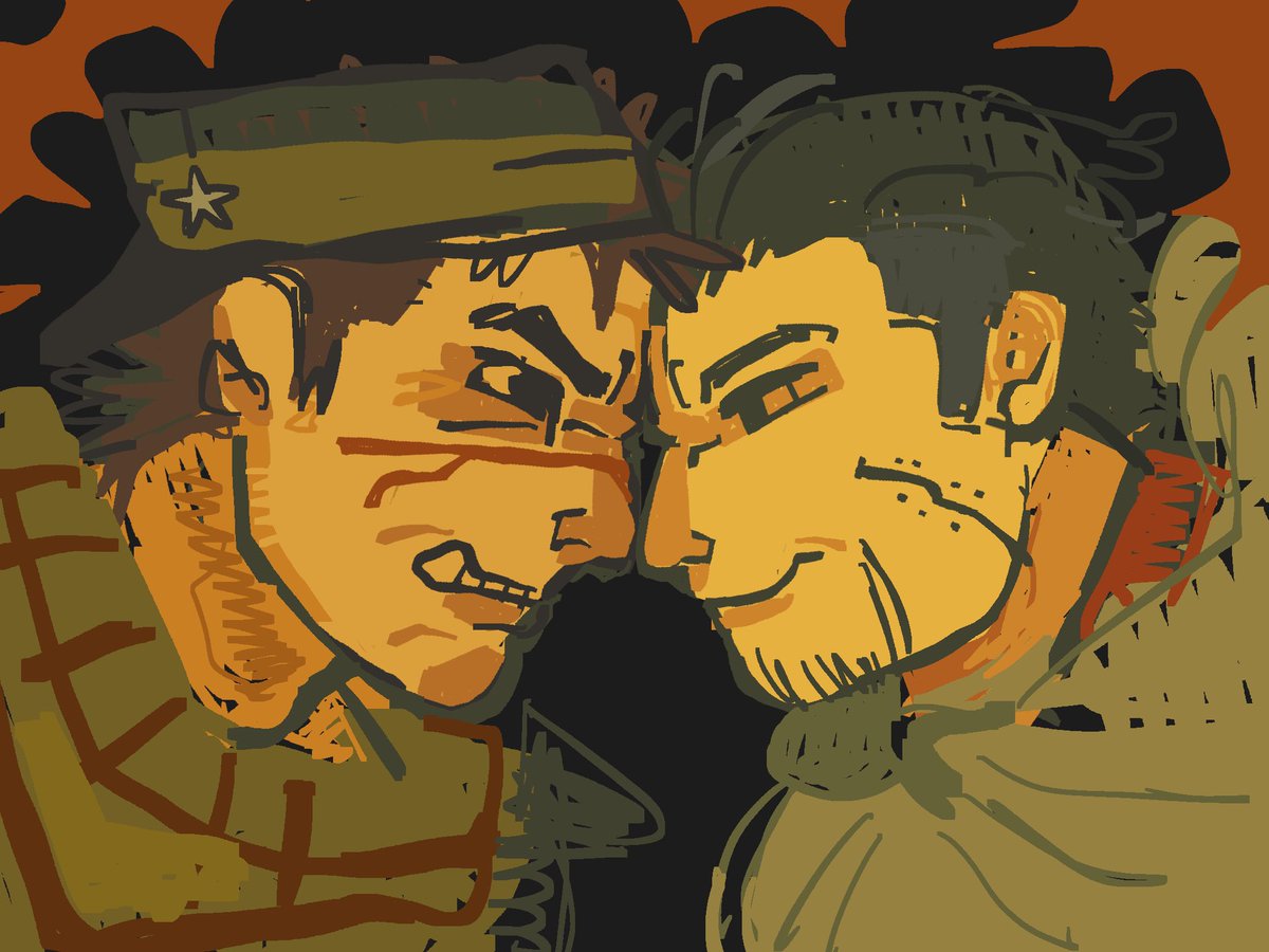 apocowlyps's tweet photo. ever hate someone so passionately your head starts leaking #yup #goldenkamuy https://t.co/xKKUZwMmcx