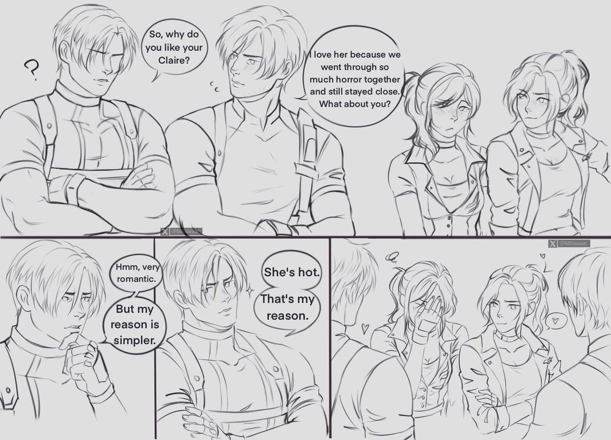 Milisaaar's tweet photo. Original RE4 Leon vs Remake RE4 Leon,,,
#ResidentEvil #RE4 #CodeVeronica #LeonKennedy #ClaireRedfield https://t.co/M2mUCmoWOZ