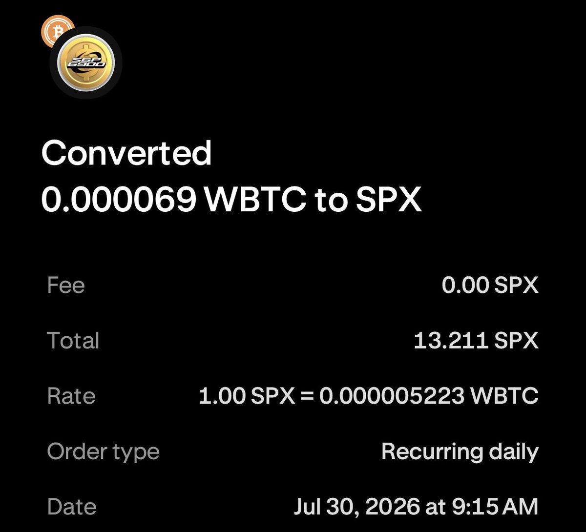 thephoenix1776's tweet photo. Day 393 of BCA'ing (Bitcoin Cost Average) into SPX6900 https://t.co/N0UovSvRet