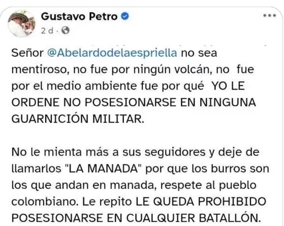 Orlando71156528's tweet photo. ‼️🚨Esto hay que difundirlo. Ilegítimo y mentiroso 🤥 🫡 👎 https://t.co/kzI6mvnnBz