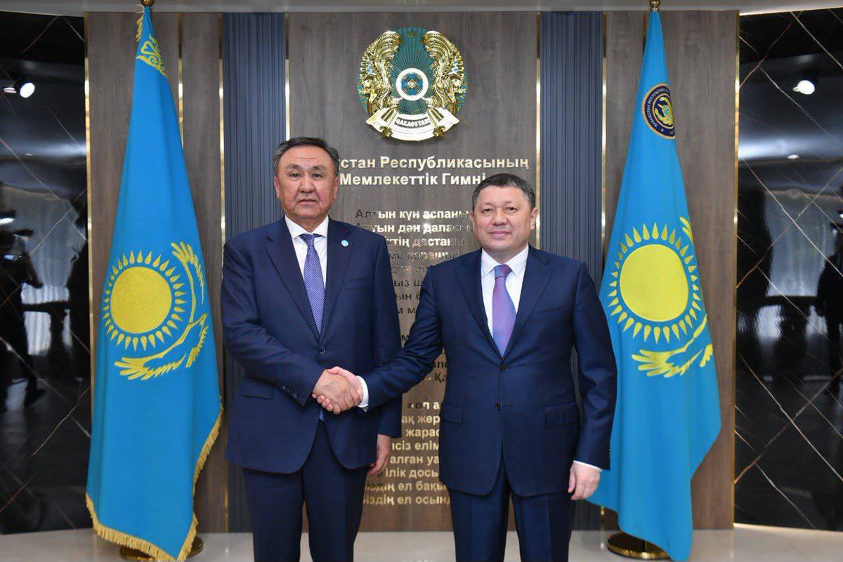 Turkic_States's tweet photo. H.E. Ambassador Kubanychbek Omuraliev, Secretary General of the Organization of Turkic States (OTS), held a meeting with H.E. Erzhan Sadenov, Minister of Internal Affairs of the Republic of Kazakhstan, on 30 July 2026 in Astana.
➡️ https://t.co/nlbE6xBMrM

🇦🇿 Türk Dövlətləri Təşkilatının (TDT) Baş katibi Səfir Kubanıçbek Ömüralıyev 30 iyul 2026-cı il tarixində Astanada Qazaxıstan Respublikasının Daxili İşlər naziri Yerjan Sadenov ilə görüşüb.
➡️ https://t.co/43GjZn5qbj

🇰🇿 Түркі мемлекеттері ұйымының (ТМҰ) Бас хатшысы Елші Кубанычбек Омуралиев 2026 жылғы 30 шілдеде Астанада Қазақстан Республикасының Ішкі істер министрі Ержан Сәденовпен кездесті.
➡️ https://t.co/54q2v28IzJ

🇰🇬 Түрк мамлекеттер уюмунун (ТМУ) Башкы катчысы, Элчи Кубанычбек Өмүралиев 2026-жылдын 30-июлунда Астана шаарында Казакстан Республикасынын Ички иштер министри Ержан Саденов менен жолугушту.
➡️ https://t.co/4a8kUXJjYv

🇹🇷 Türk Devletleri Teşkilatı (TDT) Genel Sekreteri Büyükelçi Kubanıçbek Ömüraliyev, 30 Temmuz 2026 tarihinde Astana’da Kazakistan Cumhuriyeti İçişleri Bakanı Sayın Erzhan Sadenov ile bir görüşme gerçekleştirdi.
➡️ https://t.co/XAGE4eJLWG

🇺🇿 Turkiy davlatlar tashkiloti (TDT) Bosh kotibi, elchi Kubanichbek O'muraliyev 2026-yil 30-iyul kuni Ostona shahrida Qozogʻiston Respublikasi Ichki ishlar vaziri Yerjan Sadenov bilan uchrashuv oʻtkazdi.
➡️ https://t.co/52vPoyNawL