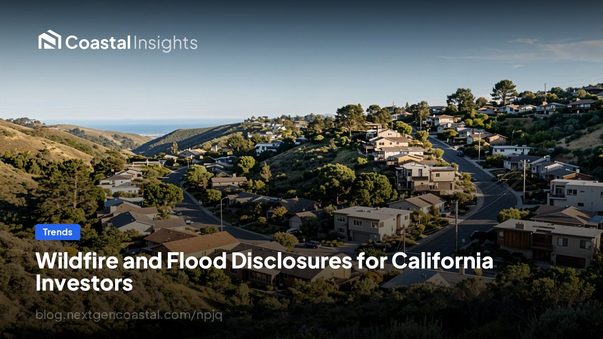 NextGenCoastal's tweet photo. Very High Fire Hazard zones = 80–120 bps insurance vs. 25–30 for standard. Coastal CA investors treating wildfire as a checkbox are leaving money on the table. https://t.co/a8g1jRCo98 🔥 #NextGenCoastal #CoastalInvesting https://t.co/ue079IEzvb