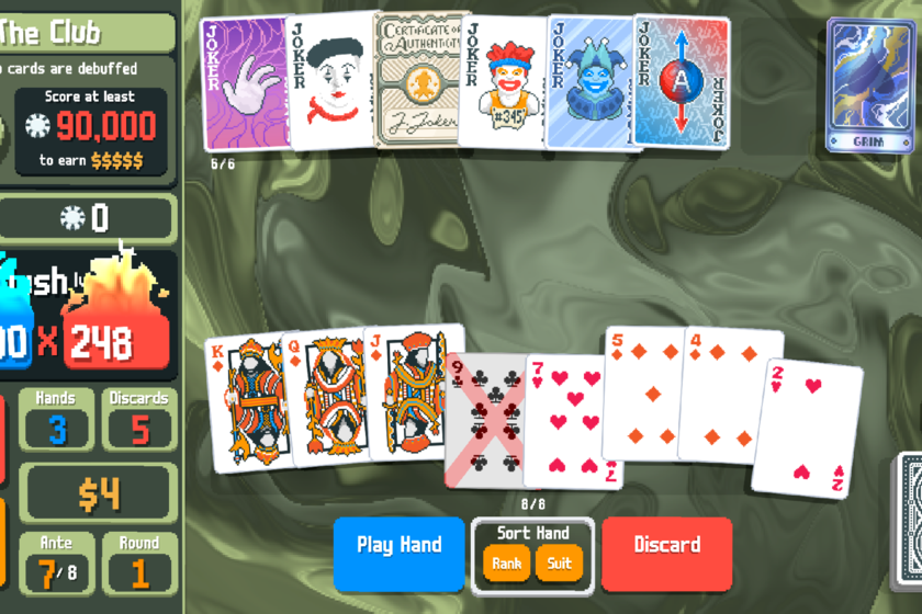 MetalFreak_PS's tweet photo. 5. "Balatro" Un roguelike de poker la mar de adictivo. Me lo pille porque era barato y quería algo ameno para matar el tiempo antes de meterme de lleno en algo mas tocho y al final me ha enganchado bastante. https://t.co/9ozUGZZ7rN