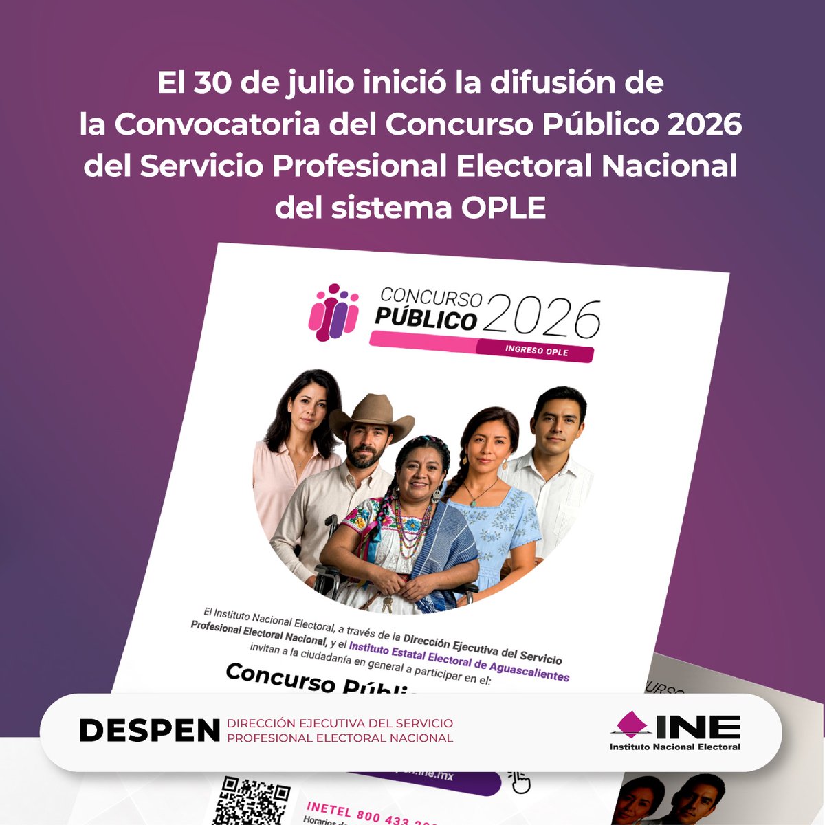 ople_Ver's tweet photo. 🔊🔊🔊𝐂 𝐎 𝐍 𝐕 𝐎 𝐂 𝐀 𝐓 𝐎 𝐑 𝐈 𝐀 🔊🔊🔊
🗣️¡Forma parte del Servicio Profesional Electoral Nacional! 🗳️
El #OPLEVeracruz invita a las personas interesadas a participar en la convocatoria para ocupar 9 plazas del #SPEN.
Si deseas contribuir al fortalecimiento de la democracia, desarrollar una carrera profesional en la función electoral y formar parte de un servicio basado en el mérito, la legalidad y la profesionalización, esta es tu oportunidad.
📃Consulta la convocatoria, conoce los requisitos y las etapas del proceso en:
 https://t.co/nLVcmSye1x