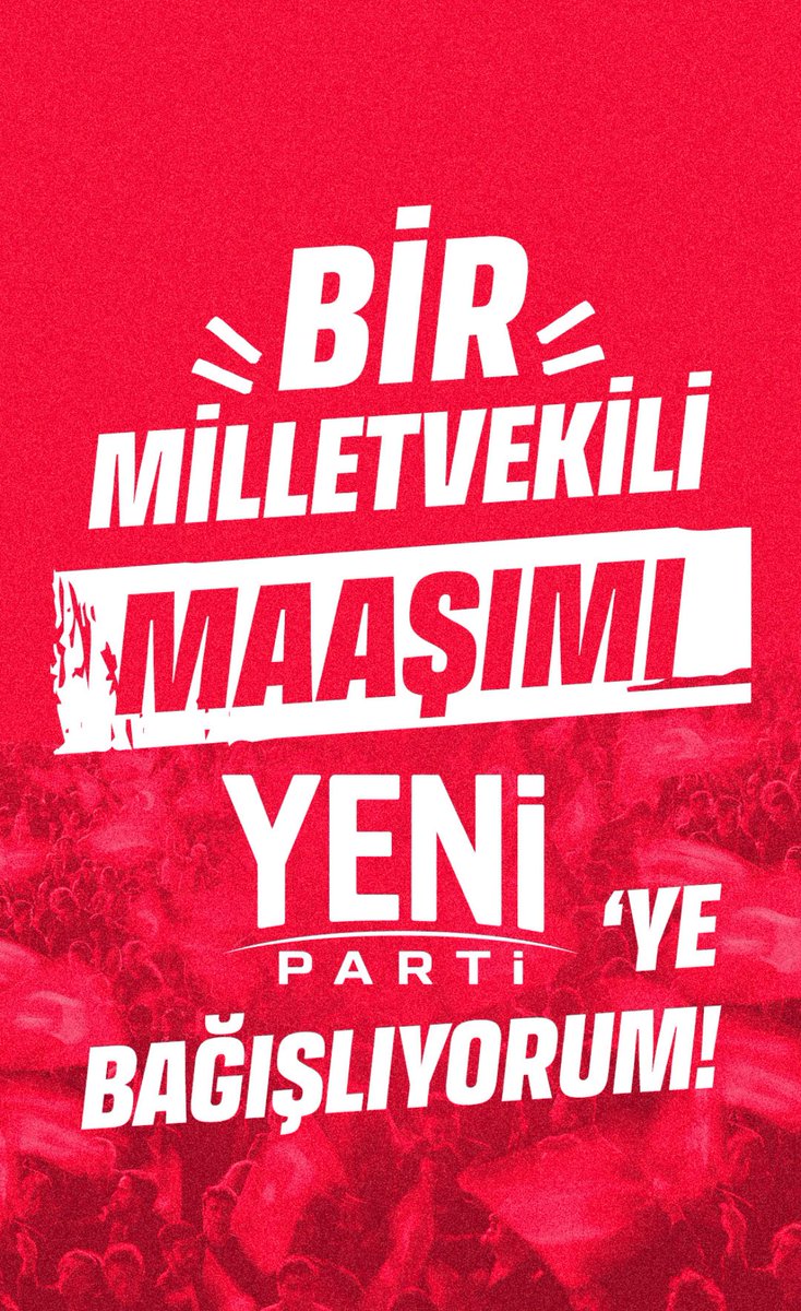 TekinBingolYeni's tweet photo. Türkiye demokrasisinin bu zor günlerinde hukukun, adaletin ve halkın iradesinin yanında durmak için bu ayki maaşımı YENİ Parti’ye bağışlıyorum. https://t.co/Pq1UqcSwmk