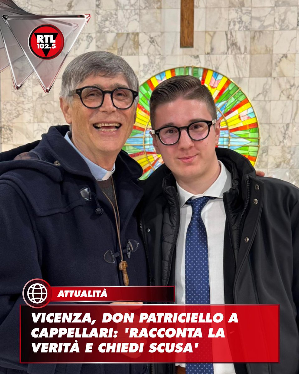 rtl1025's tweet photo. 📌 "Adriano, se questa accusa sarà confermata, paga il tuo debito con la giustizia. Racconta tutta la verità. Chiedi perdono ai tuoi genitori, alla tua meravigliosa Enego, a don Federico, alle forze dell'ordine, alla Procura di Vicenza, a Giorgia Meloni e a me". Così don Maurizio Patriciello, parroco al Parco Verde di Caivano, in un post pubblicato sui suoi profili social dopo la notizia sull'indagine a carico del giovane cronista vicentino Adriano Cappellari, che nelle scorse settimane avrebbe simulato per mesi di essere vittima di intimidazioni, fino a inscenare un attentato alla propria abitazione, secondo la Procura della città veneta.

Il sacerdote aggiunge: "La notizia mi ha colto di sorpresa. Sono rimasto basito. Nemmeno per un istante avrei pensato che quel giovane veneto dal volto buono potesse arrivare a fare una cosa tanto grave e tanto stupida. Sono contento che si sia arrivati alla fine di questa storia. Faccio i miei complimenti ai carabinieri di Bassano del Grappa e alla Procura di Vicenza". Tuttavia, "resta l'amarezza nel constatare che il male non vuol morire. E attacca tutti. E si intrufola dappertutto. E insozza tutto. Sono addolorato".

Infine rivolge un invito al giovane cronista: "Non lasciarti andare. Sei tanto giovane. Rialzati. Ricomincia a vivere". E ancora: "Vorrei ricordare a me stesso, a te, a chi mi legge, a chi ci governa, a chi scrive sui giornali, a chi decide il destino delle nostre vite che la menzogna è la figlia prediletta del diavolo. Una trappola. Una peste. Occorre fuggirla alla velocità del lampo. Vivere nella menzogna è come vivere all'inferno", conclude aggiungendo: "Buona vita, ragazzo. Il perdono da parte mia è già partito. Durante la veglia di questa notte insonne ho pregato per te. Continuerò a farlo. Se hai bisogno, chiama".

📸 @adriano.cappellari via ig