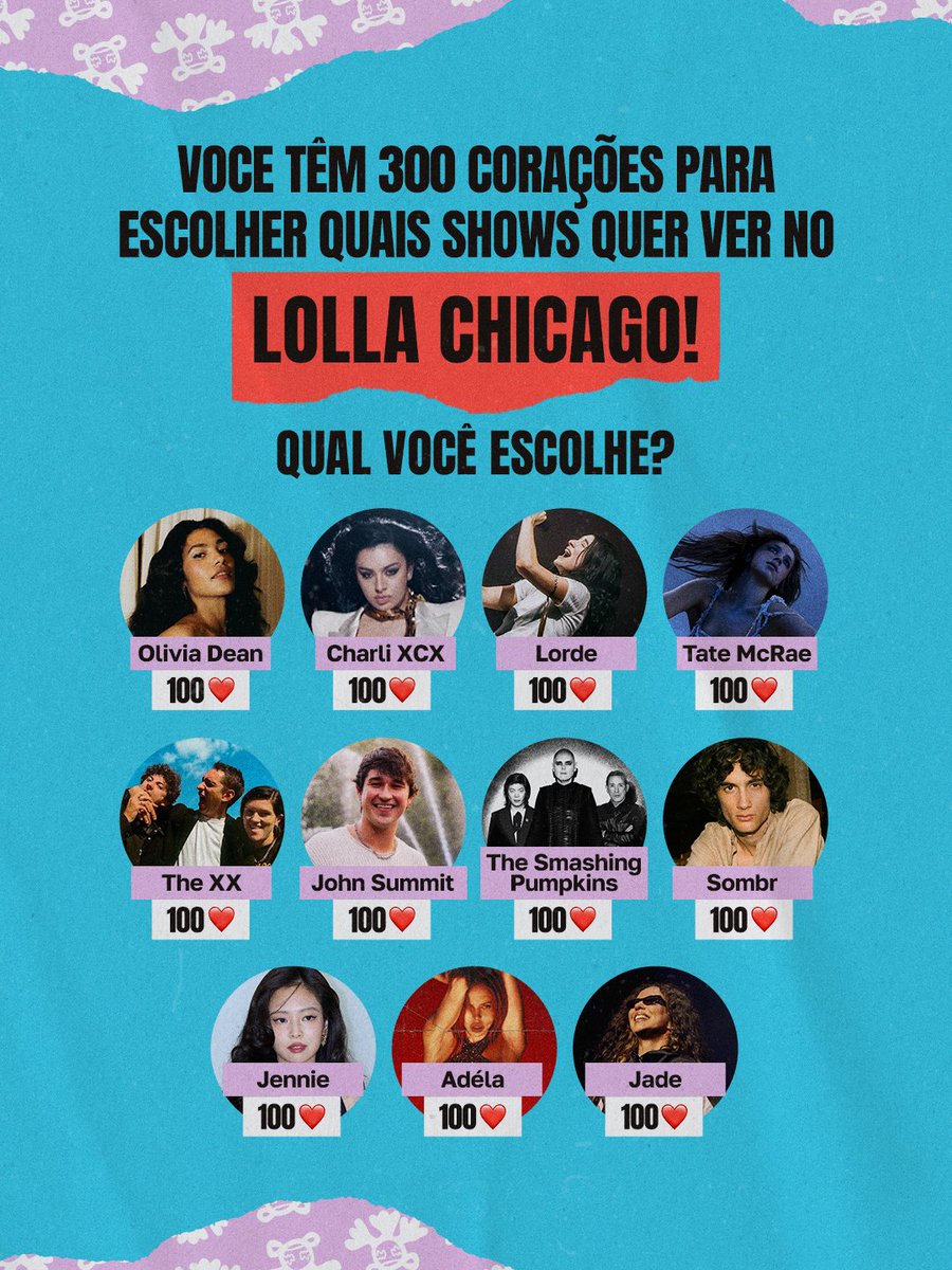 LollapaloozaBr's tweet photo. Avisa que de hoje até domingo temos compromisso! 👀
Enquanto o #LollaBR não chega, já sabe onde matar a saudade: @lollapalooza Chicago. ♥️
Programe-se e vem curtir com a gente! 🔥 https://t.co/1FWs6jJHZA