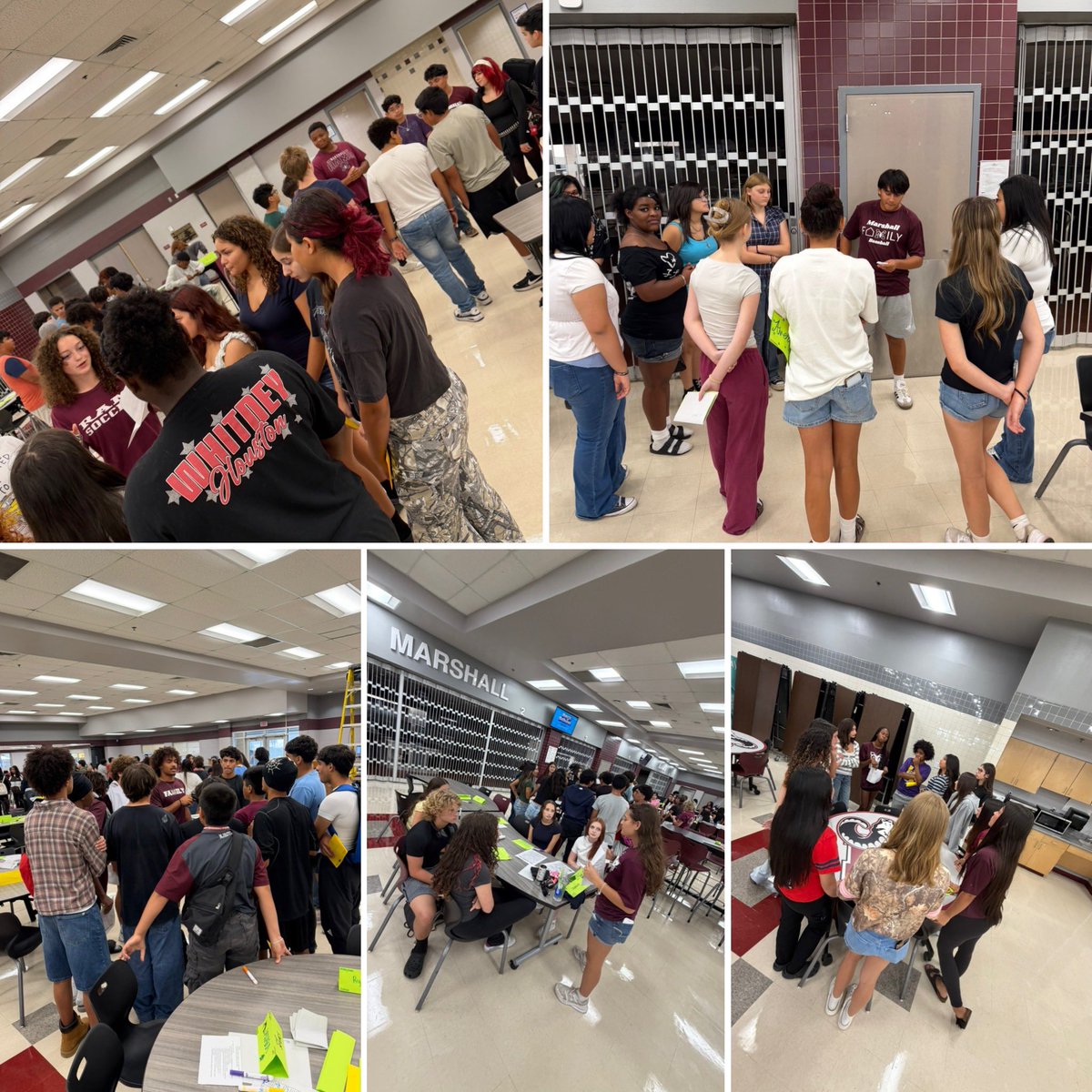 MrsCoachMojica's tweet photo. Today our @NISDMarshall &amp; @NISDMarshallLMS student athletes helped with Freshman Kickoff! It was a success &amp; we had a special guest join us! The @spurscoyote !!! #RamPride #RamFamily #GoSpursGo https://t.co/0wqTc4EBmZ