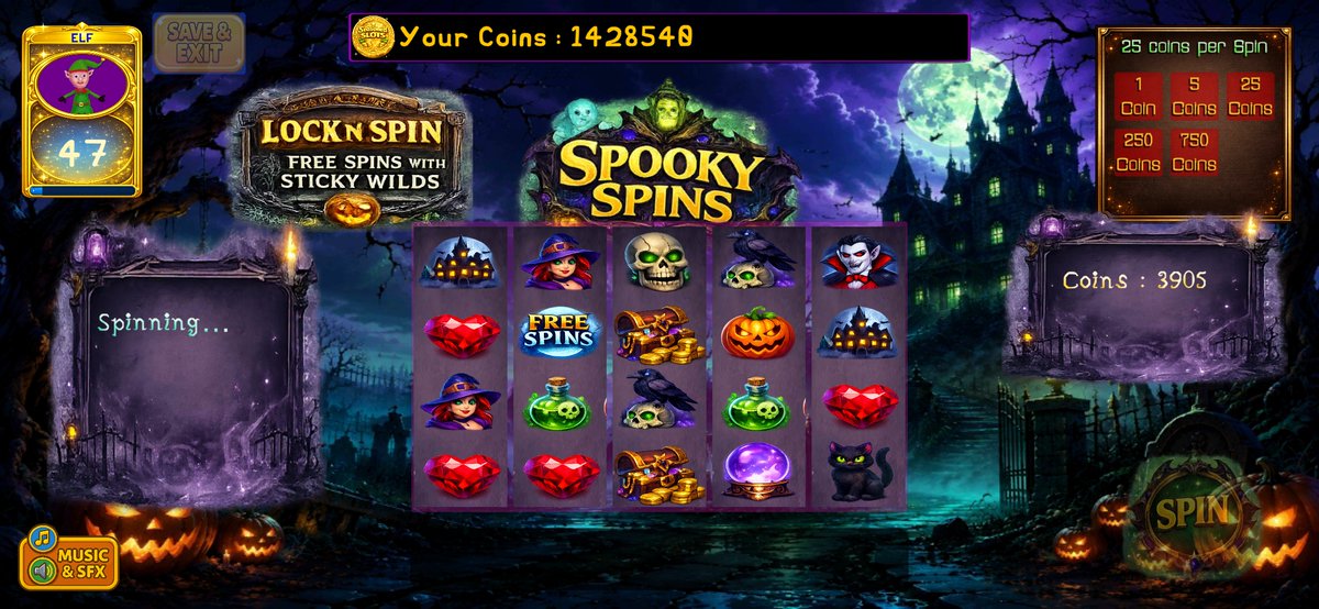 JazzCreate's tweet photo. 🎰 Seasoned Slots v3.3.8 is live! 👻🍀 Two brand new slot machines, Daily &amp; Permanent Challenges, Win Celebrations, improved Daily Reward Wheel, new music &amp; SFX, UI improvements and lots more! Download now on Google Play! #indiedev #gamedev #Android
https://t.co/C4XSN7lJMw https://t.co/95lYb6r8J0