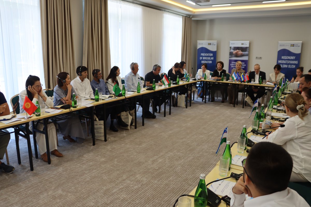 IOMUzbekistan's tweet photo. On 30 July in Tashkent, IOM, Uzbekistan’s National Agency for Social Protection and the Republican Rehabilitation Centre convened a regional workshop on protection and reintegration for trafficking survivors and vulnerable migrants, supported by @NORAD and Sweden. #Safemigration https://t.co/EJCfveSfOh
