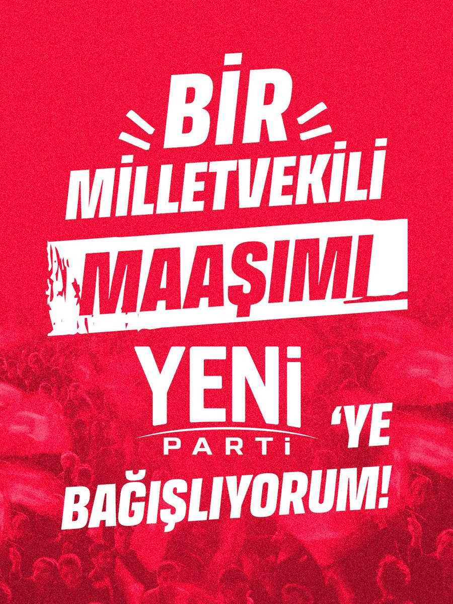 MullaogluServet's tweet photo. ♦️YENİ Parti’yi milletimizin iradesi, umudu ve değişim arzusu kurdu. Bizler de bu büyük yürüyüşü milletimizle birlikte büyütmek için üzerimize düşen sorumluluğu yerine getirmeye devam ediyoruz.

♦️Bu inançla, bir milletvekili maaşımı YENİ Parti’ye bağışlıyorum.

♦️Çünkü inanıyoruz ki dayanışma büyüdükçe umut çoğalacak, umut çoğaldıkça Türkiye kazanacaktır.

#YeniDayanışma @yenipartiyiz