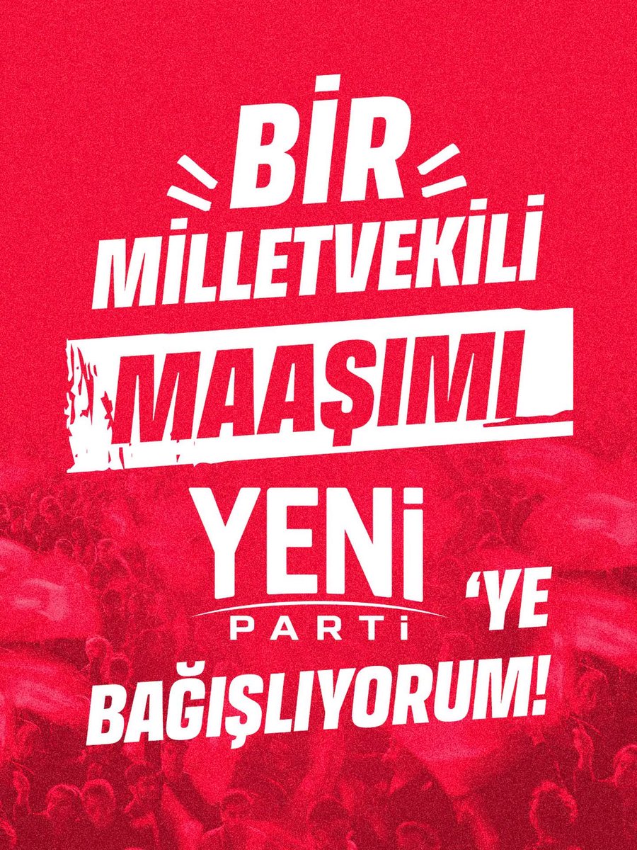orhanssumer's tweet photo. Milletvekilleri olarak YENİ Partimiz için bir milletvekili maaşımızı partimize bağışlıyoruz! https://t.co/42eAHBTqJL
