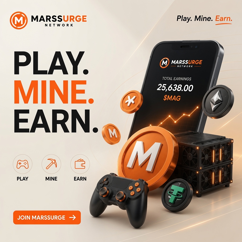 MSurge01's tweet photo. 🚀 Play. Mine. Earn.

Full participation is where the real rewards are.

Here’s how to maximize your $MAG earnings:

🎥 Watch up to 10 short videos daily for instant bonus rewards  
🔥 Keep your daily streak alive for consistent bonuses  
🎮 Play games in the Arcade Zone and earn while having fun  
⛏️ Complete your mining cycles regularly

The more active you are, the faster your bag grows.

Don’t just mine.  
Play. Stay consistent. Stack smart.
#Marssurge #Play2Earn #CryptoGaming