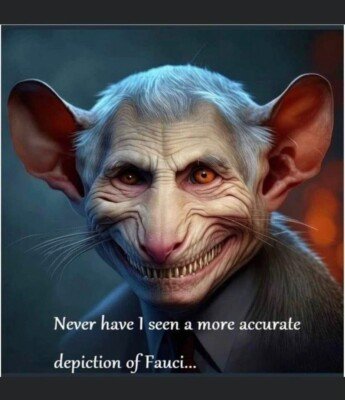 BrittWoo10782's tweet photo. @PapiTrumpo Every time I look at Fauci, I see this. https://t.co/RiHA4NV3VW