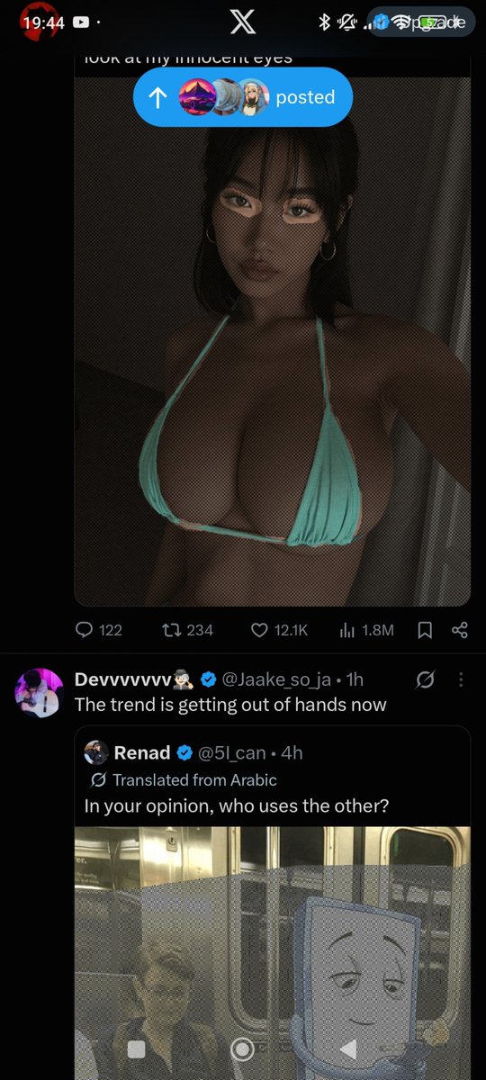 multidogsystem's tweet photo. Okay I don't get the fucking point of this trend, are you supposed to not see the image underneath? Because I always can every post and I don't get the point https://t.co/BDoch3YeR2