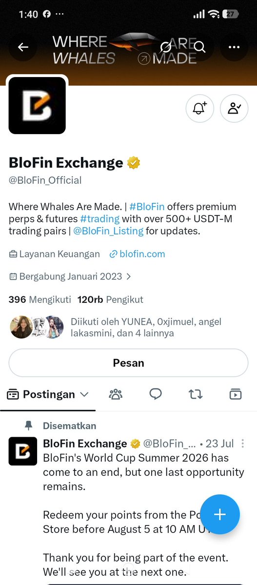 CB_FOREVER_'s tweet photo. @BloFin_Official @BloFin_Listing Done. 

Believer will win. 

@Oxbebi 
@0xjimuel 
@sagagossip https://t.co/hxZ7b4VsA9
