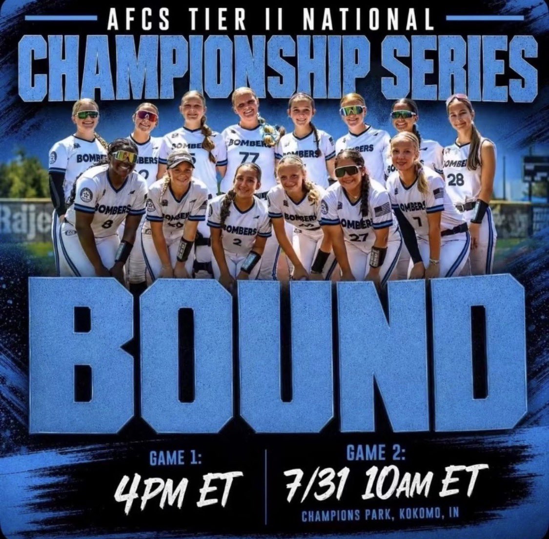 JamieHunt729's tweet photo. @BombersGoldSETX are in the Championship.   Let’s GO!!!!!  Come out and be loud Bomber National. https://t.co/OpT7AlMOAM