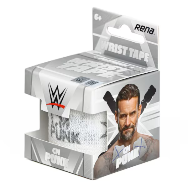 FalseFinishHQ's tweet photo. WWE Shop has replica wrist tape for CM Punk, Oba Femi, Rhea Ripley, Penta, and Cody Rhodes available now for $11.99 https://t.co/kcd9w6TQwC